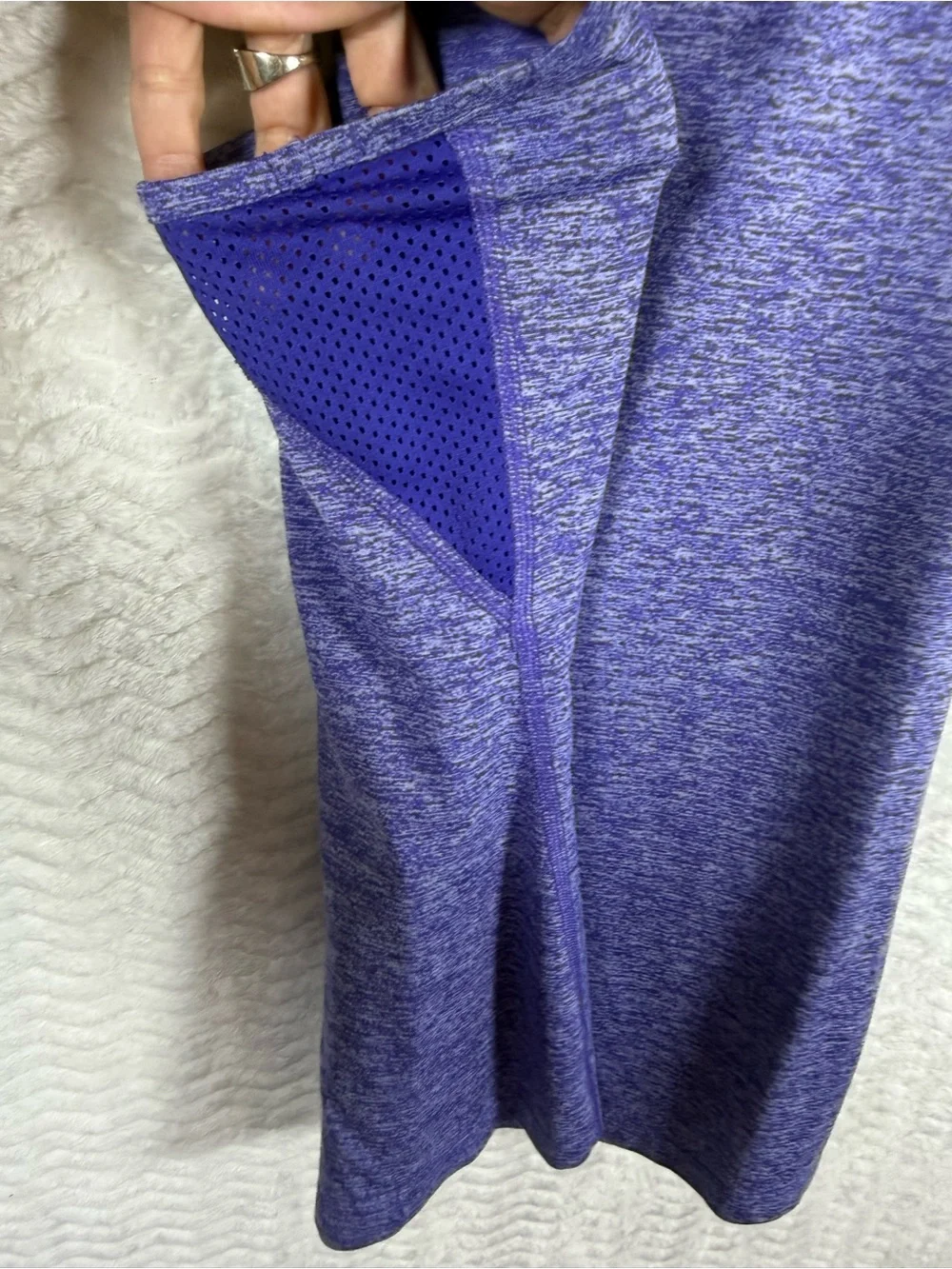 Nike Purple Heather Racerback Dri-FIT Tank